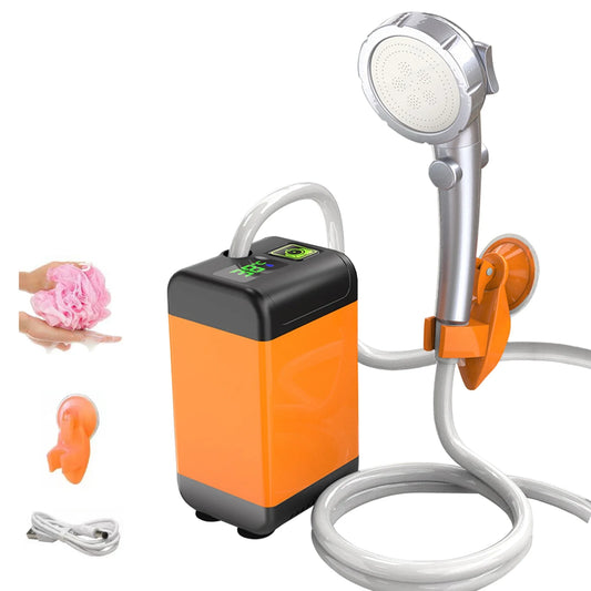 Portable Electric Rechargeable Outdoor Camping Shower for Hiking and Travel