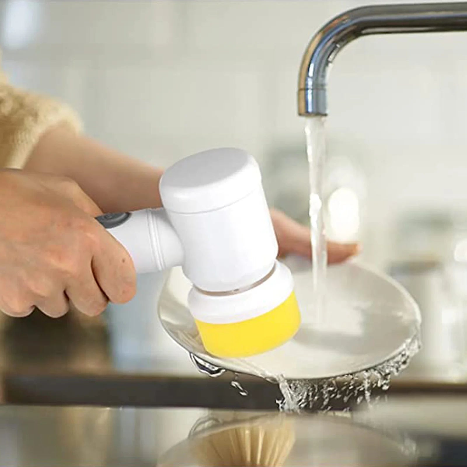 CleanSpin Electric Scrubber | Wireless 3-Head Rotating Brush

