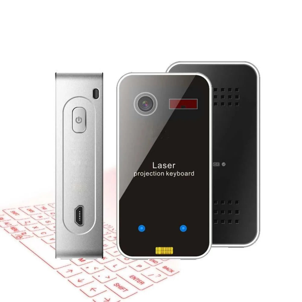 New Portable Bluetooth Virtual Laser Keyboard Wireless Projector Keyboard with Mouse Function for Iphone Tablet Computer Phone